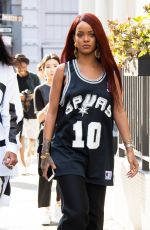 RIHANNA Out and About in New York 05/08/2015