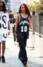 RIHANNA Out and About in New York 05/08/2015