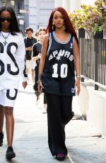 RIHANNA Out and About in New York 05/08/2015