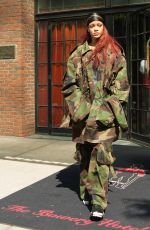 RIHANNA Out and About in New York 05/15/2015