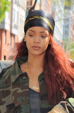 RIHANNA Out and About in New York 05/15/2015