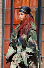 RIHANNA Out and About in New York 05/15/2015