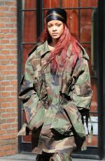 RIHANNA Out and About in New York 05/15/2015
