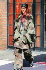 RIHANNA Out and About in New York 05/15/2015