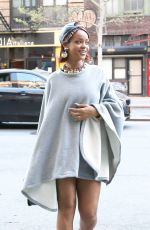 RIHANNA Out in New York 05/06/2015