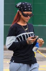 RIHANNA Out in New York 05/16/2015