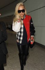 RITA ORA Arrives at Heathrow Airport in London 05/18/2015