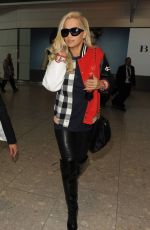 RITA ORA Arrives at Heathrow Airport in London 05/18/2015