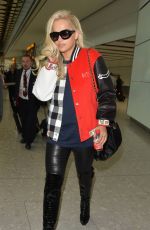 RITA ORA Arrives at Heathrow Airport in London 05/18/2015