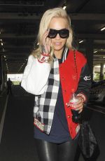 RITA ORA Arrives at Heathrow Airport in London 05/18/2015