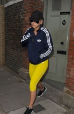 RITA ORA in Leggings Out and About in Notting Hill 05/27/2015