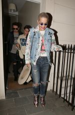 RITA ORA Leaves a Party at a Friend