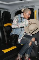 RITA ORA Leaves a Party at a Friend