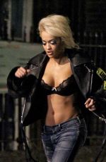 RITA ORA on the Set of Her New Music Video in London 05/20/2015