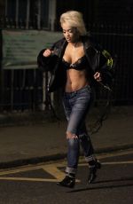 RITA ORA on the Set of Her New Music Video in London 05/20/2015