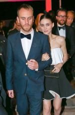 ROONEY MARA Leaves Baoli Beach Restaurant in Cannes