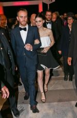ROONEY MARA Leaves Baoli Beach Restaurant in Cannes