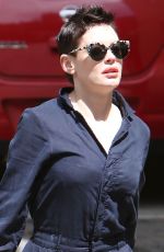 ROSE MCGOWAN Out and About in Los Angeles 04/30/2015