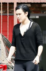 RUMER WILLIS in Tights at Dancing with the Stars Rehearsals in Hollywood 05/13/2015