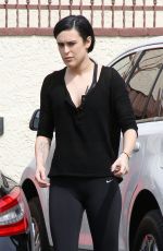 RUMER WILLIS in Tights at Dancing with the Stars Rehearsals in Hollywood 05/13/2015
