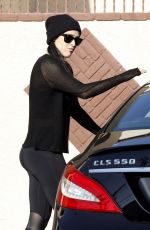 RUMER WILLIS in Tights at Dancing with the Stars Rehearsals in Hollywood 05/13/2015