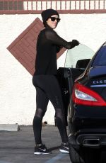 RUMER WILLIS in Tights at Dancing with the Stars Rehearsals in Hollywood 05/13/2015