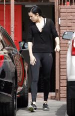 RUMER WILLIS in Tights at Dancing with the Stars Rehearsals in Hollywood 05/13/2015
