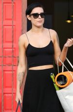 RUMER WILLIS Leaves DWTS Rehersal in Hollywood