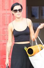 RUMER WILLIS Leaves DWTS Rehersal in Hollywood