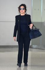 SALMA HAYEK Arrives at JFK Airport in New York 05/02/2015