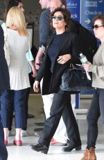 SALMA HAYEK Arrives at JFK Airport in New York 05/02/2015