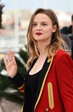 SARA FORESTIER at La Tete Haute Photocall at 2015 Cannes Film Festival