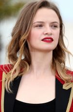SARA FORESTIER at La Tete Haute Photocall at 2015 Cannes Film Festival