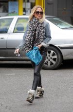 SARAH HARDING Walks Her Dog Out in Primrose Hill 05/07/2015