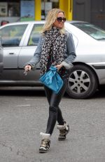SARAH HARDING Walks Her Dog Out in Primrose Hill 05/07/2015