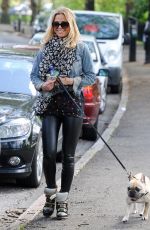 SARAH HARDING Walks Her Dog Out in Primrose Hill 05/07/2015