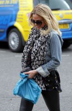 SARAH HARDING Walks Her Dog Out in Primrose Hill 05/07/2015