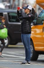 SARAH SILVERMAN Taking a Photos in New York 04/28/2015
