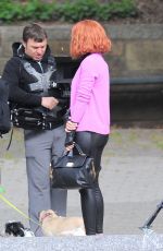 SCARLETT JOHANSSON at Saturday Night Live Set in New York