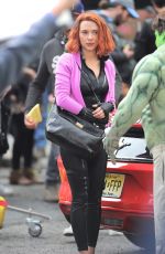SCARLETT JOHANSSON at Saturday Night Live Set in New York
