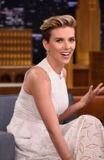 SCARLETT JOHANSSON at The Tonight Show in New York