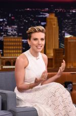 SCARLETT JOHANSSON at The Tonight Show in New York