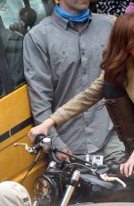 SCARLETT JOHANSSON on the Set of Captain America: Civil War in Atlanta 05/15/2015