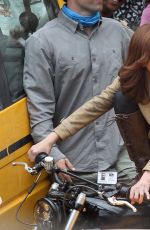 SCARLETT JOHANSSON on the Set of Captain America: Civil War in Atlanta 05/15/2015