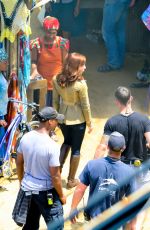 SCARLETT JOHANSSON on the Set of Captain America: Civil War in Atlanta 05/20/2015