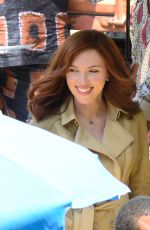 SCARLETT JOHANSSON on the Set of Captain America: Civil War in Atlanta 05/20/2015