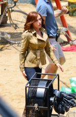 SCARLETT JOHANSSON on the Set of Captain America: Civil War in Atlanta 05/20/2015