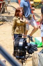 SCARLETT JOHANSSON on the Set of Captain America: Civil War in Atlanta 05/20/2015