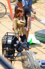 SCARLETT JOHANSSON on the Set of Captain America: Civil War in Atlanta 05/20/2015