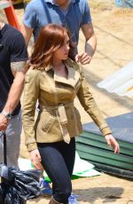 SCARLETT JOHANSSON on the Set of Captain America: Civil War in Atlanta 05/20/2015